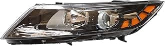 Driver Side Left Side Headlights Assembly for KIA Optima 2011 2012 2013, LED Headlight Headlamps Front Head Lights Lamps Replacement (OEM Number: 921012T121 921022T121)(Bulbs Included: No)