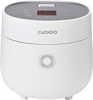 CUCKOO Smart Rice Cooker 6 Cup (1.08L) | 13 Cooking Programs – White Rice, Brown Rice, Quinoa, Oatmeal | Touch Screen Micom Multi Cooker | Nonstick Inner Pot | Korean Technology – White (CR-0675F)