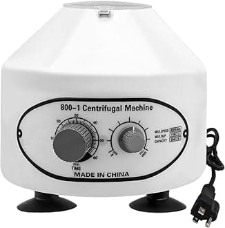 Centrifuge Machine, Lab Benchtop Centrifuges, Desktop Electric Lab Laboratory Centrifuge Machine Lab Medical Practice w/Timer and Speed Control - Low Speed,4000 RPM, Capacity 20 ML x 6-110v
