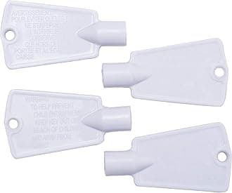 BlueStars 297147700 Ultra Durable Freezer Door Key Replacement part Compatible with Frigidaire Kenmore Electrolux Freezers - Replaces AP4301346 PS1991481 - PACK OF 4