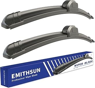 OEM QUALITY 24" + 17" Premium All-Seasons Durable Stable And Quiet Windshield Wiper Blades(Set of 2)