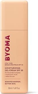 BYOMA Gel Cream SPF 30 - Barrier Repair Cream/Gel Face Lotion with Broad Spectrum Sunscreen - Ceramide SPF Face Moisturizer for Dry Skin - Alcohol Free, Oil Free Face Moisturizer - 1.69 fl. Oz