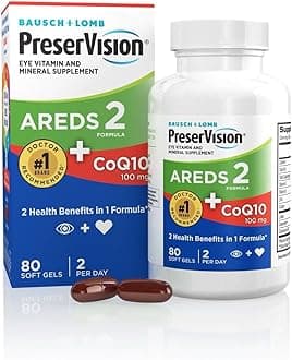 PreserVision AREDS 2 Eye Vitamins with CoQ10 for Heart Health, #1 Eye Doctor ...