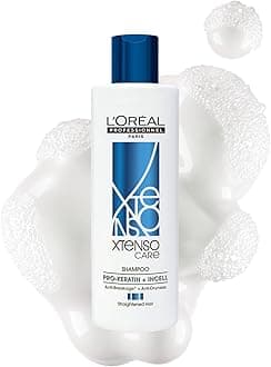 - L'Oréal Professionnel Xtenso Care Shampoo for straightened hair - 300ml | Professional shampoo that smoothens, nourishes & strengthens hair| With Pro-Keratin & Incell | L'Oréal Shampoo For Men & Women