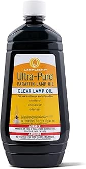 Lamplight Ultra-Pure Lamp Oil, Clear, 32 Ounces (60009)