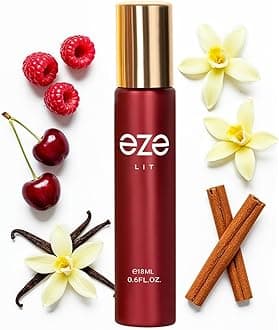 Eze Elevate LIT Eau de Parfum for Women 18ML | Long-Lasting Luxury Perfume | Raspberry & Sour Cherry Scent | Floral Jasmine & Violet | Warm Musk, Vanilla & Cashmeran Base | Premium Fragrance | EDP
