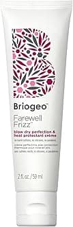 Briogeo Farewell Frizz Blow Dry Perfection & Heat Protectant Crème | Silicone-Free Styling Cream for Frizz Control, Smoothness & Shine | Protects Up to 450°F | Vegan & Cruelty-Free