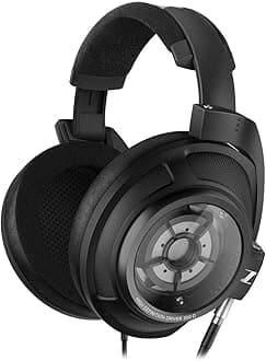 HD 820 Over-the-Ear Audiophile Reference Headphones - Ring Radiator Drivers with Glass Reflector Technology, Sound Isolating Closed Earcups, Includes Balanced Cable, 2-Year Warranty (Black)