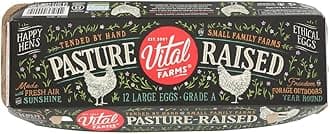 Alfresco Eggs Pasture Raised Large Grade A Eggs - 12 per pack -- 15 packs per case.