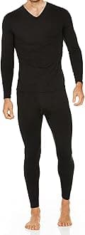 ThermajohnLong Johns Thermal Underwear for Men Fleece Lined Base Layer Set for Cold Weather