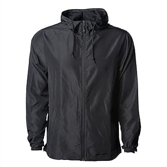 Global BlankMen's Windbreaker Jacket Lightweight Water-Resistant Windbreakers for Men