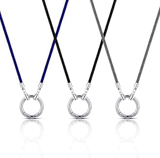 3 Pcs Eyeglass Holder Necklace Ring Glasses Holder Strap Chain Loop Ring Reading Sunglasses Necklace for Women Men