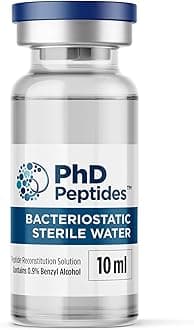 PhD Peptides Bacteriostatic Sterile Water - 10ml - Peptide Reconstitution Solution - Bac Water