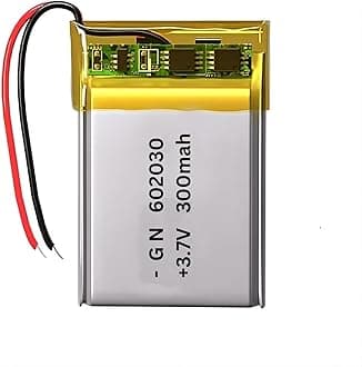 Rechargeable lipo Batteries 3.7V, 300 mAH for Bluetooth Speaker/Hands Free, Bluetooth Headphone, Toys, DIY, Robotics, 3.2 Cm X 2Cm X 0.6 Cm, [Pack of 1 Battery] (This Battery is not for Drone)
