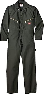 DickiesMen's Deluxe Twill LS Coveralls, Olive, 2X REG