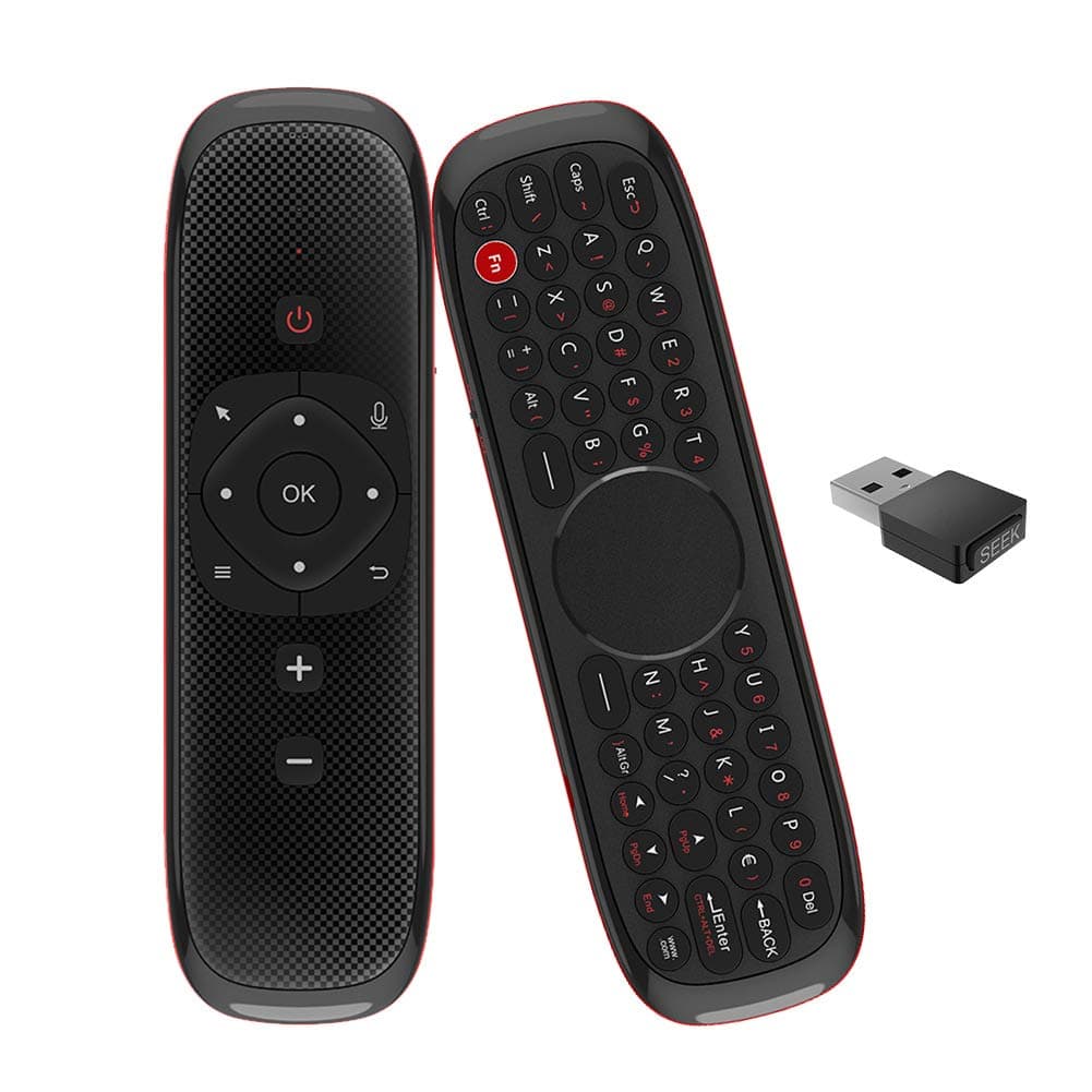 Air Mouse Voice Remote with Anti Lost Function Touchpad, IR Learning, 2.4ghz 6 Axis Gyroscope for Android TV Box, Smart TV, PC, Laptop, Projector, HTPC, Media Player