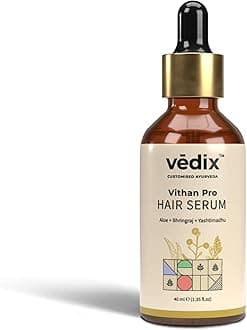 Vithan Pro Hair Growth Serum, Customized Ayurvedic Hair Serum For Unisex, With Aloe & Bakuchi, Repair Damaged Hair, 40 Ml