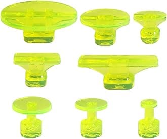 Dent Puller Tabs, 8Pcs Car Body Dent Removal Pulling Tabs,Paintless Dent Repair Tool, Ice Suction Cup Glue Tabs for Automobile Dent Repair Hail Damage Removal Tools(Yellow)