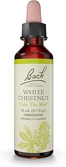 Bach Original Flower Remedies (White Chestnut) Live The Day, Stay Tranquil, Emotional Wellness, Natural Flower Essence, 20ml