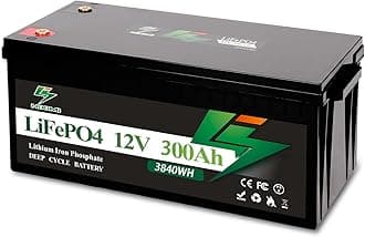 12V 300Ah LiFePO4 Lithium Battery, Lithium Iron Phosphate Rechargeable Battery