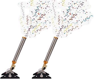 2pcs 150w Confetti Machine, Confetti Launcher Salute Cannon Machine, Stage Control Confetti Salute Machine W/Adjustable Angle & 2 Remote For Concerts Stage Weddings Parties