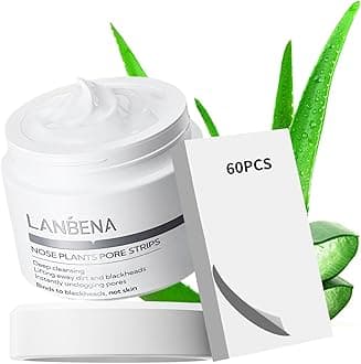 LANBENA Blackhead Remover Black Mask Charcoal Mask Peel off Mask Facial Pore Cleanser Purifying Face Mask Nose strips(1.05 Ounce) (Rose) ? (White)
