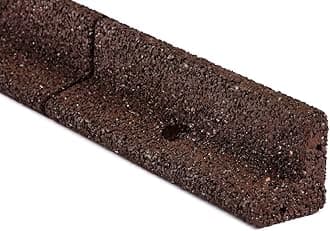 L No-Dig Rubber Landscape Edging with Hardware, 3.125" x 24', Brown