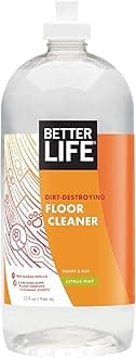 Better Life Floor Cleaner - Liquid Multipurpose Cleaner for Wood, Tile, Laminate, Vinyl, Bamboo - Hardwood Floor Cleaner for Mopping - Citrus Mint 32oz