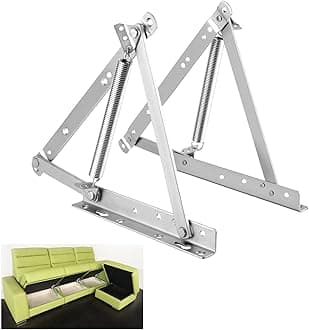 KAFENDA Lid Support Hinges, Sofa Bed Spring Lifters, Box Lid Holding Hinges, Pull Down Hinge for Cabinet Doors, Sofa Recliners or Beds With Boxes