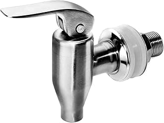 DOZYANT Beverage Dispenser Push Style Spigot,Stainless Steel Polished Finished, Water Dispenser Replacement Faucet, fits Berkey and Gravity Filter systems