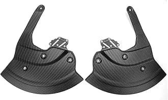 Compatible with BMW M1000R M1000RR S1000R S1000RR S1000XR 2023 Carbon Fiber Wheel Cover Kit Air Deflector Fairing Motorcycle Accessories(Matte Carbon Black)