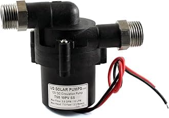2.6 GPM / 10 LPM - 12V Solar Hot Water Pump - Can be run by a 10W solar panel Threads