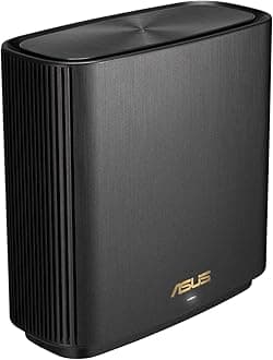 ASUS ZenWiFi XT9 1 PACK - Support 160MHz Channel, Expanded UNII-4 Spectrum, Ultra-fast Wired Connection, Flexible Backhaul Choice - Black