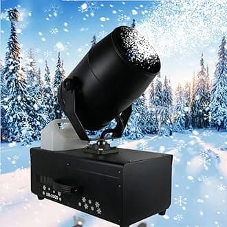 Snow Machine, 2000W Professional Snowflake Machine, Snowflake Maker Stage Snow Effect 50㎡ Covering Area, for Outdoor and Indoor Stage DJ Party, Christmas, Wedding