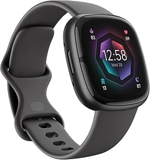 Sense 2 Health and Fitness Smartwatch with built-in GPS, advanced health features, up to 6 days battery life - compatible with Android™ and iOS. - Shadow Grey/Graphite Aluminium