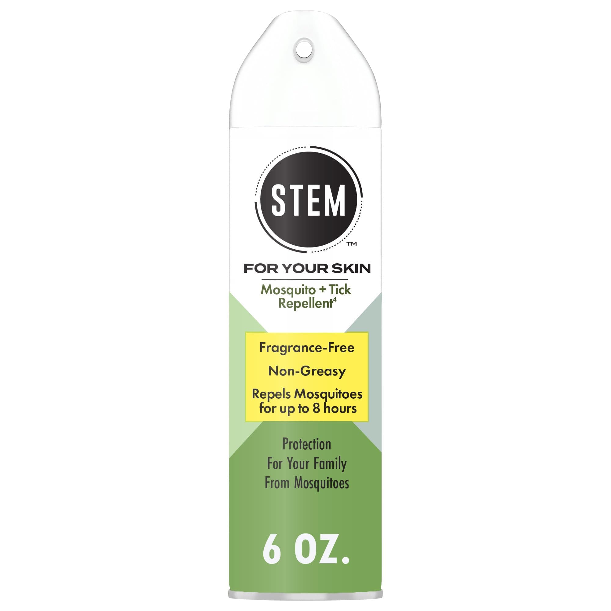 STEM Mosquito and Tick Repellent Bug Spray, Fragrance-Free Picaridin Protection, 6 oz