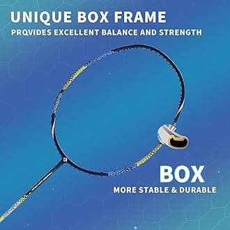 Badminton Racket KC-Series Professional Racquet: Lightweight Badminton Racket with Great-Performance for Training Entertainment Games - Full Carbon Fiber Badminton Racket Set with Grip & Bag