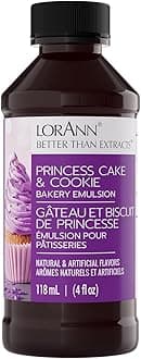 Princess Cake and Cookie Bakery Emulsion: Regal Flavor Blend, Perfect for Enhancing Sweet, Cake-like Undertones in Baked Goods, Gluten-Free, Keto-Friendly, Unique Flavor Blend Essential