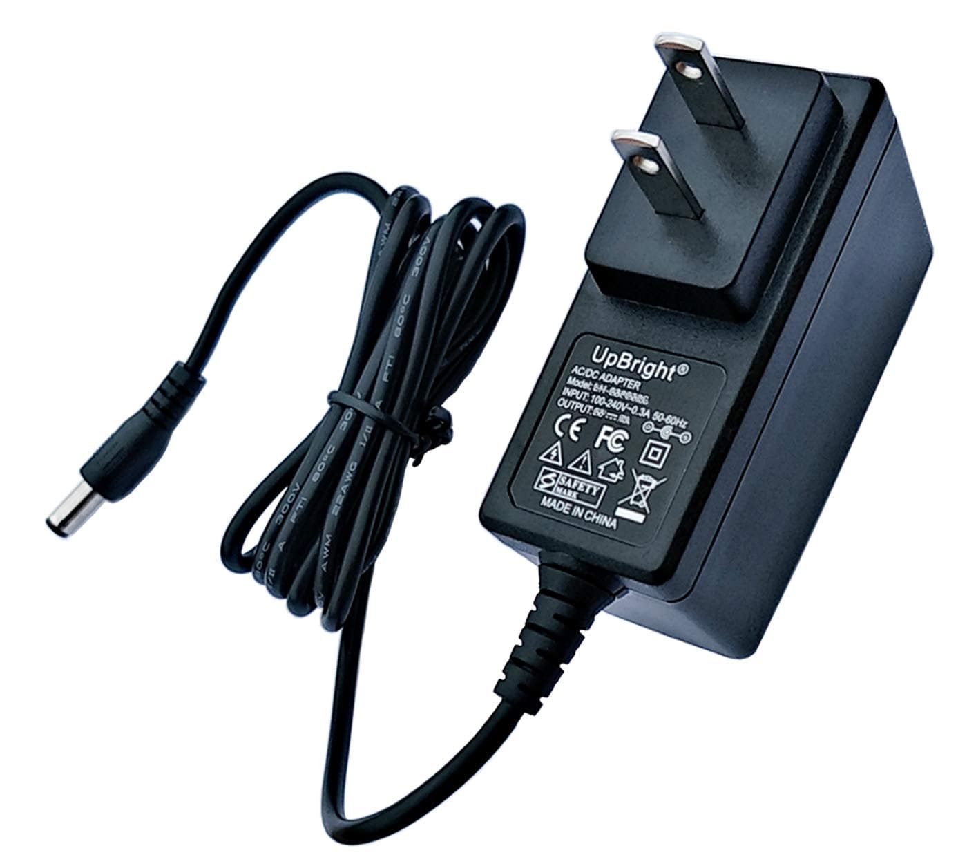 UpBright 12V AC/DC Adapter Compatible with Sharp XE-A107 XEA107 Cash Register Till XE-A107-W XE-A107-B XE-A107W XE-A107B XE-A107-WH XE-A107-BK Model EEF-1200080VA 12VDC 800mA Power Supply Cord Charger