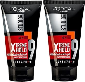 L 'Oreal Studio Line (Pack of 2) Xtreme Hold 48H Indestructible Gel x 150 ml
