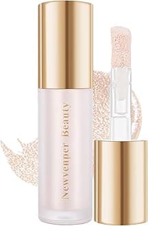 Highlighter Beauty Wand with Cushion Applicator Liquid Highlighter with Shimmer Finish Long Lasting Smooth Lightweight Highlighter Stick Face Illuminator Makeup Stick Pearl White