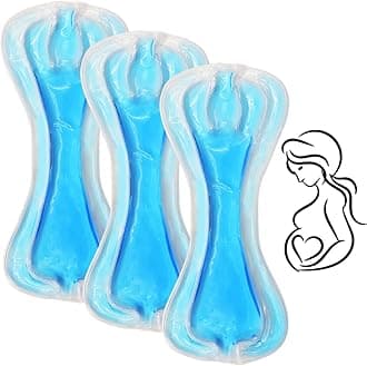 HI FINE CARE Postpartum Ice Pack, Hot and Cold Pads for Postpartum Essentials, 3 Count Gel Cooling Pad, Fast Pain Relief Convenient for Postpartum Recovery Helps Reduce Swelling