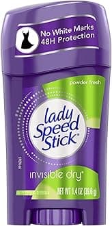 Lady Speed Stick Invisible Dry Antiperspirant & Deodorant, Powder Fresh - 1.4 oz - 4 pk