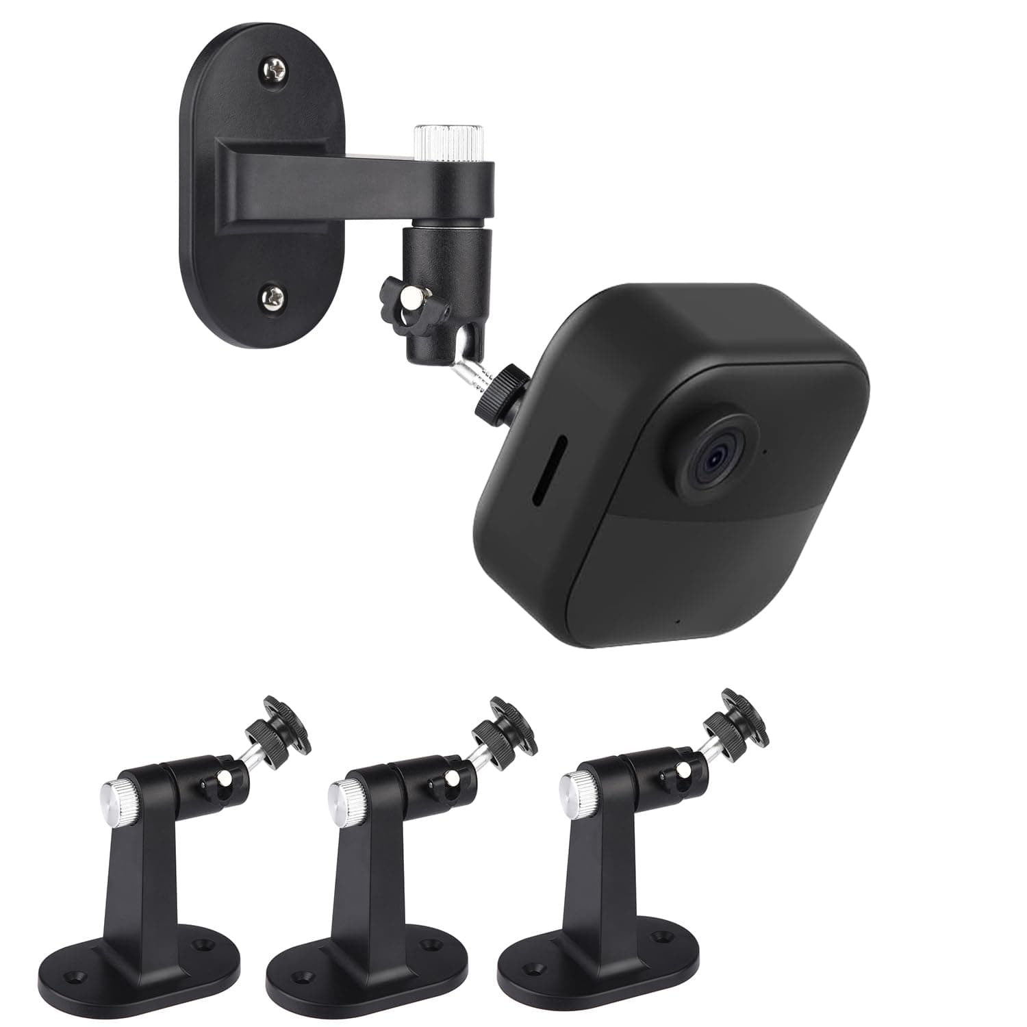 3Pack Adjustable Security Wall Mount Bracket for Blink Outdoor 4 (4th Gen) / (3rd Gen), Blink XT / XT2, Perfect View Angle for Your Surveillance Camera - Black