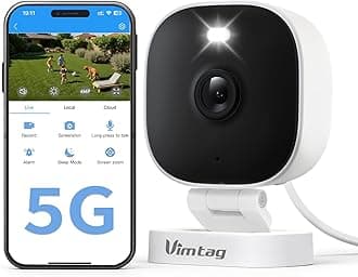 Vimtag Security Camera, 2.5K/4MP Spotlight IP66 Outdoor/Indoor Camera for Home Security, Plug-in Full-Color Night Vision, AI Human Detection