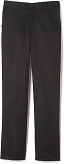 Boys' Adjustable Waist Relaxed Fit Twill Pant (Standard, Slim & Husky)