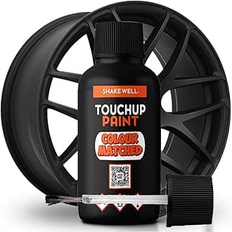 Xtremeauto Matt Black Wheel Touch Up Paint - 30ml, Matt Black, Alloy Wheel Scratch Repair, Easy To Use, Simple Application, All In One Bottle With Brush