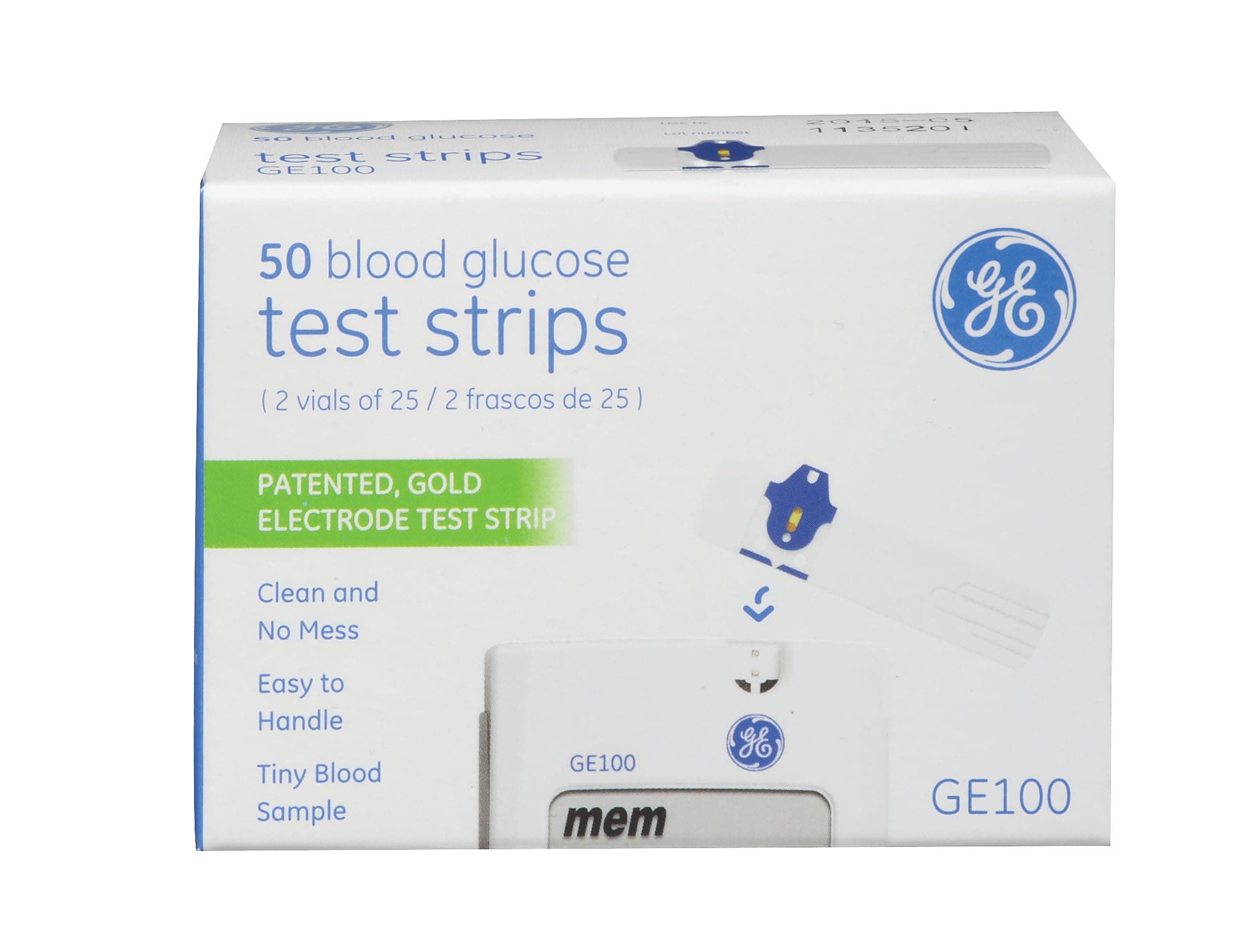 GE100 Test Strips 50ct