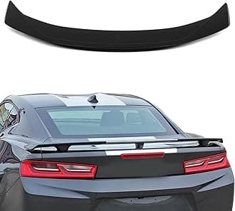 SCITOO ABS Spoiler Wing Fits for 2016-2021 for Chevrolet for Camaro 1PC Matte Black Rear Trunk Spoiler Wing