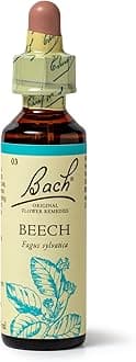 Bach Original Flower Remedies Beech, Live & Let Live, Be Tolerant, Emotional Wellness, Natural Flower Essence, 20ml